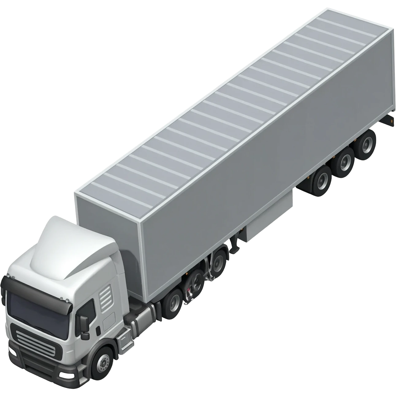 emoji of htv truck from aerial view to put in google maps for assignment emoji