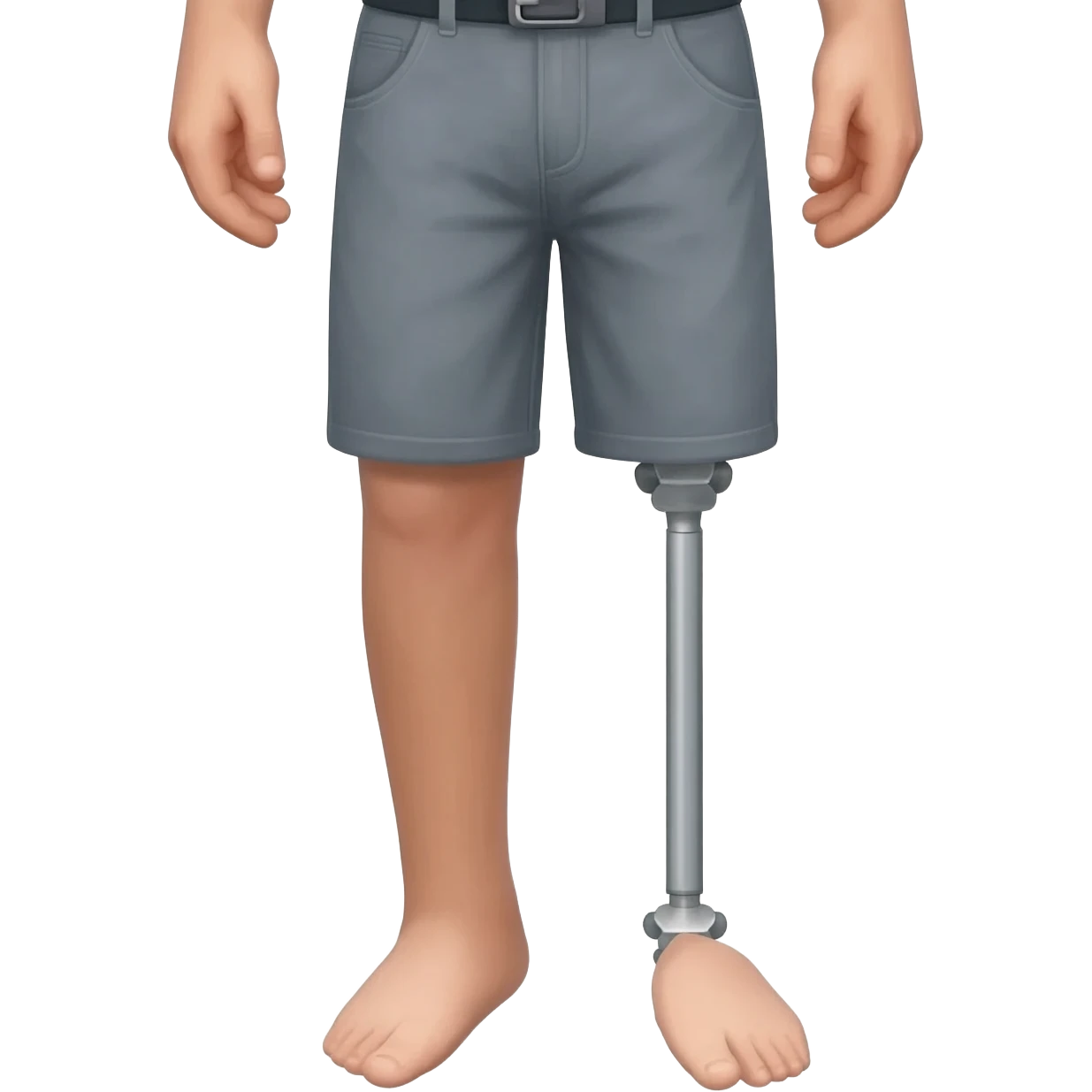 Man without one leg emoji