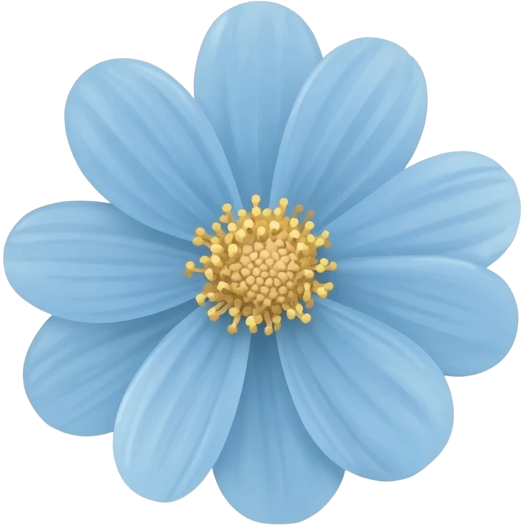 Light blue flower emoji