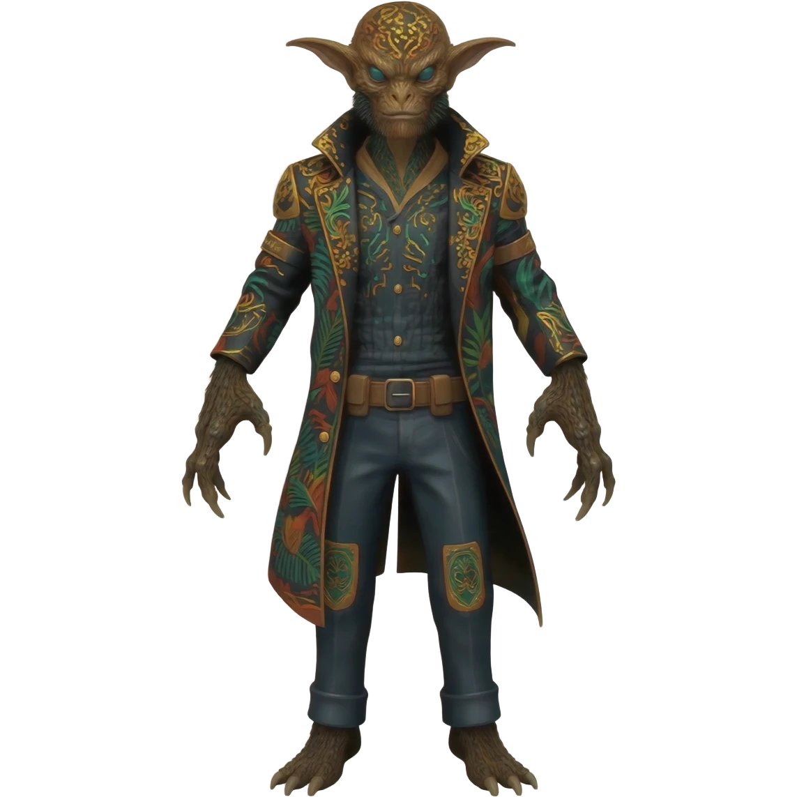  exotic tropical ornate Asian painted cyber-Sleuth-Loyd-Garmaddon-Litten-Linoone-Noibat-Fakémon-Pokémon-Vernid-creature emoji