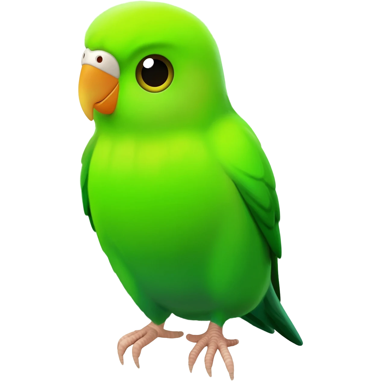 Green budgie emoji