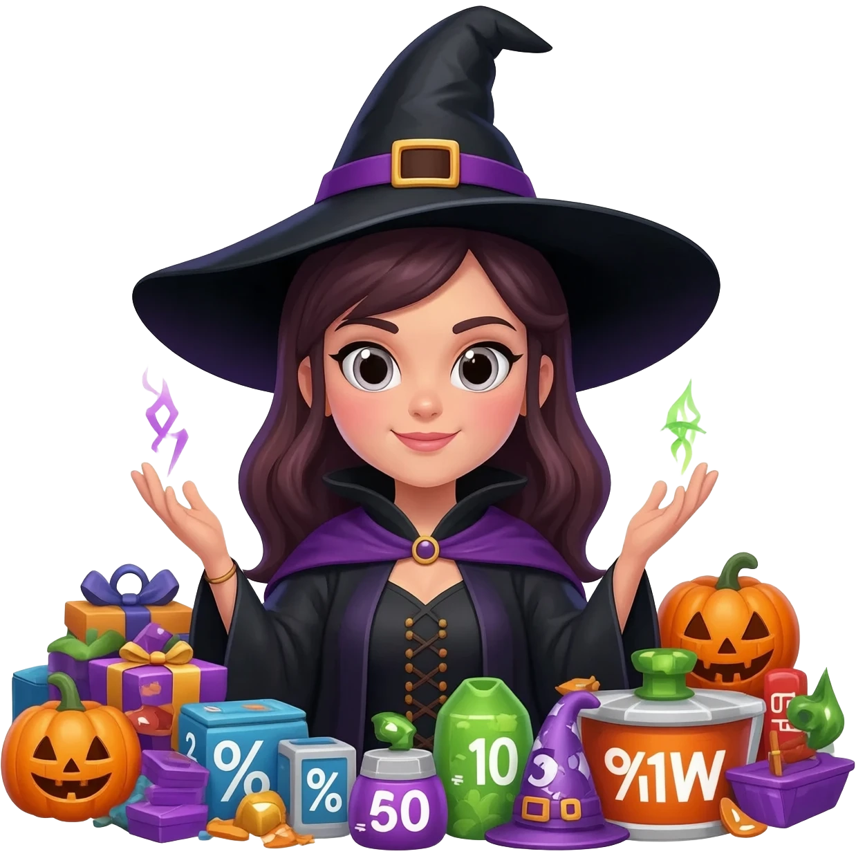 Beautiful ‘Bargain Witch’ who creates amazingly low prices on items for sale. Such good deals, it’s like magic emoji