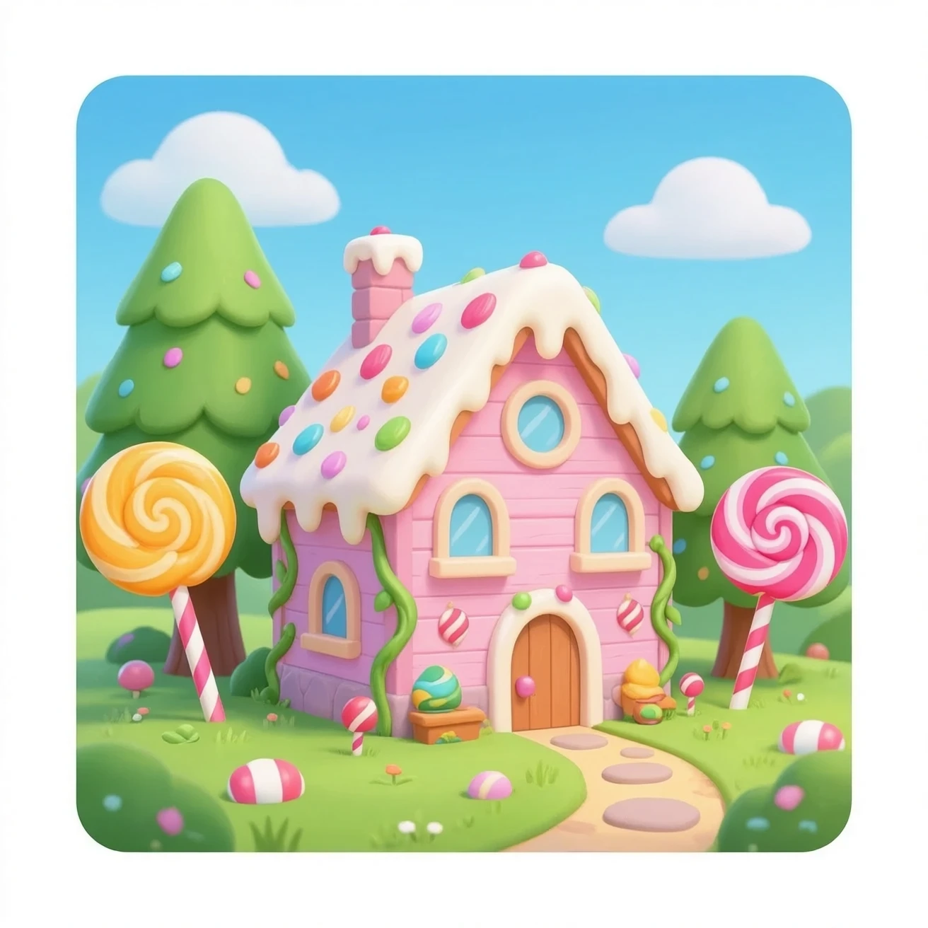 Candy house emoji