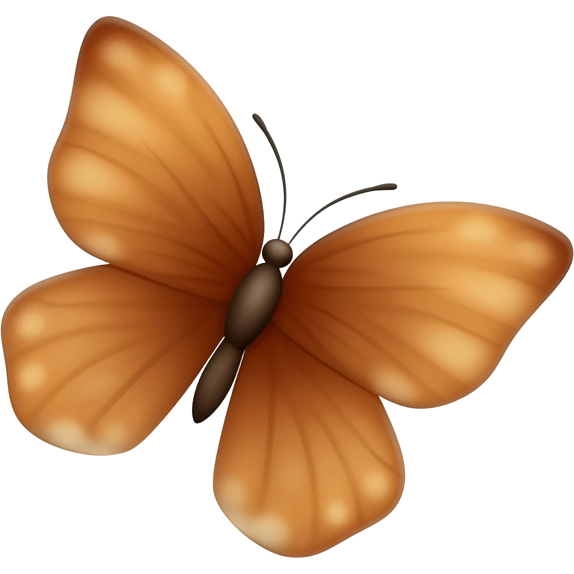 borboleta marrom emoji