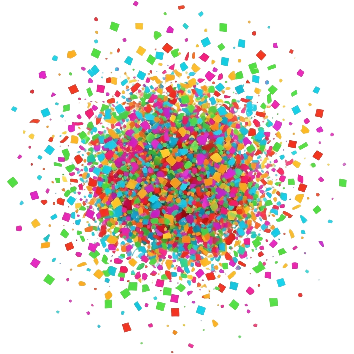 19. confetti rain burst emoji