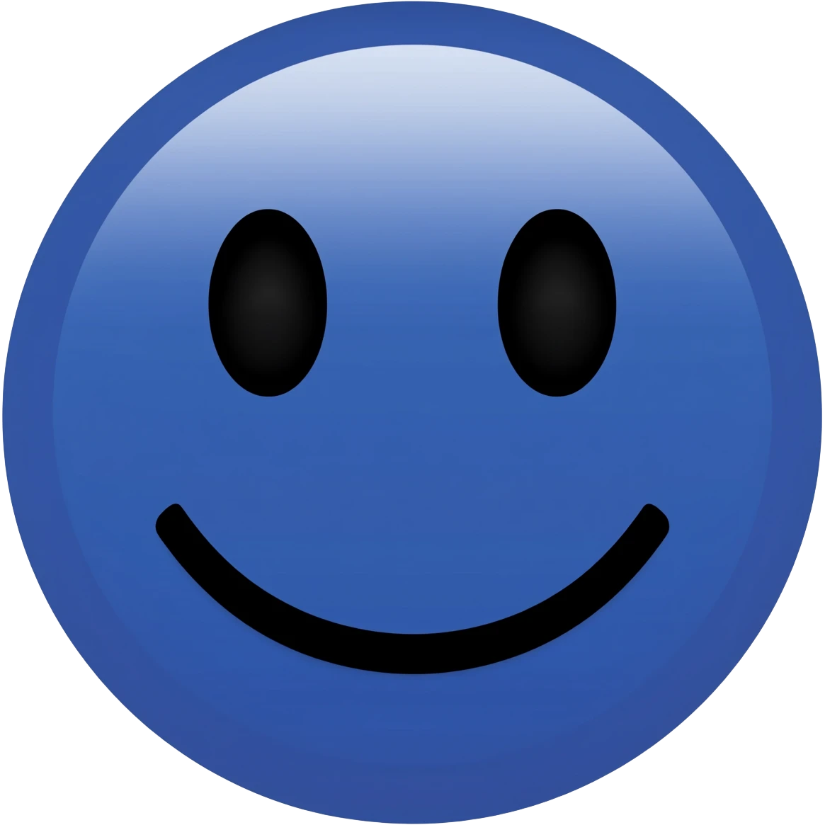 I said smiling face in navy rich royal blue shad with black lining. No other color adding! emoji