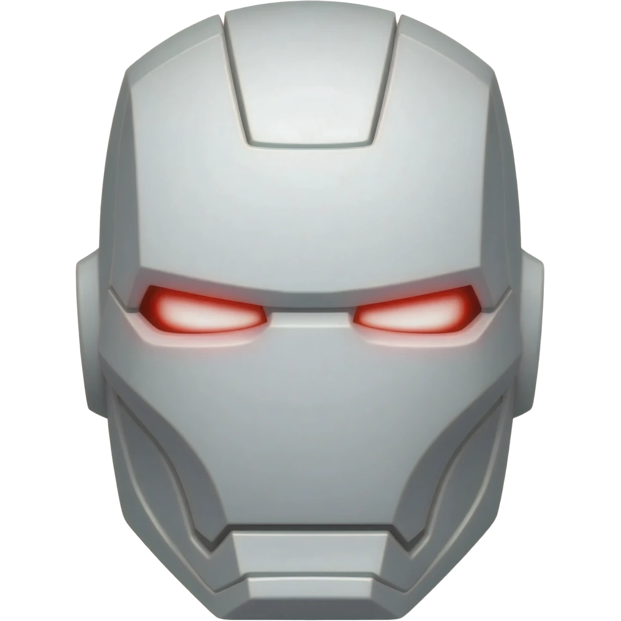 Iron Man Mask In full White Color emoji