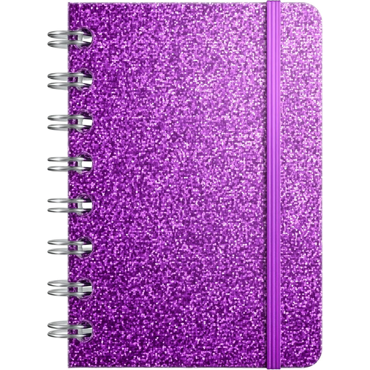 caderno glitter vidro emoji