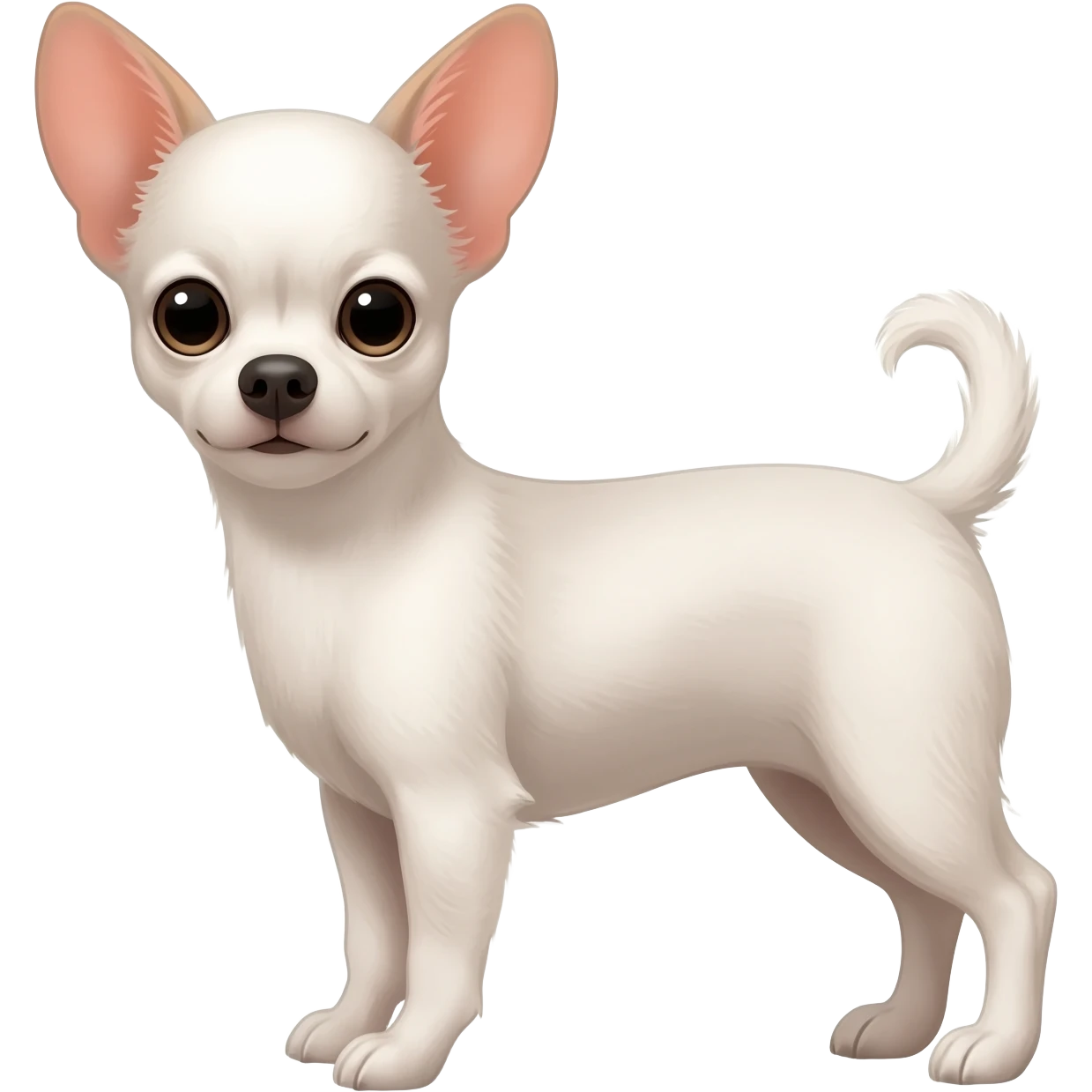 Chihuahua blanc emoji