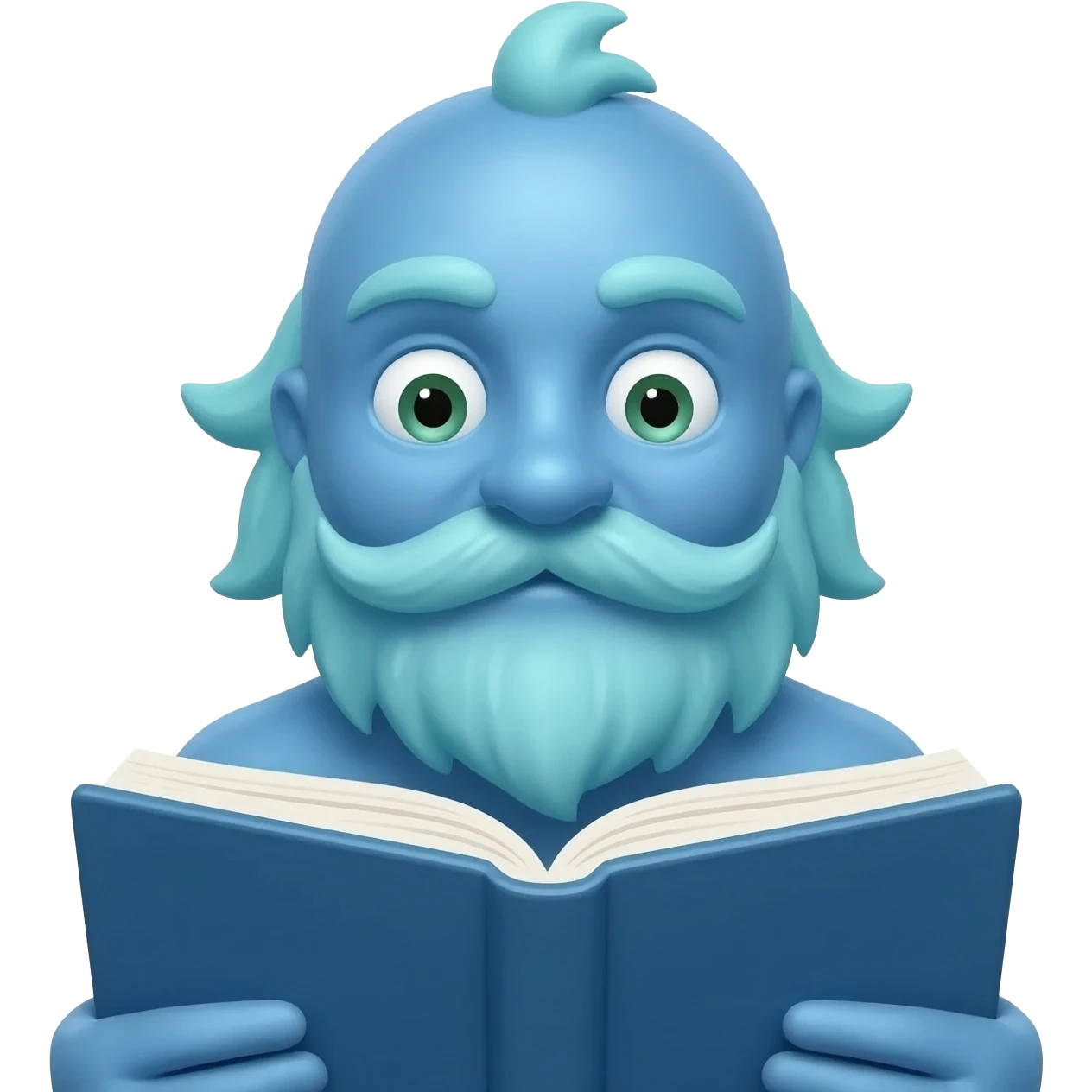 neptune reading a book emoji