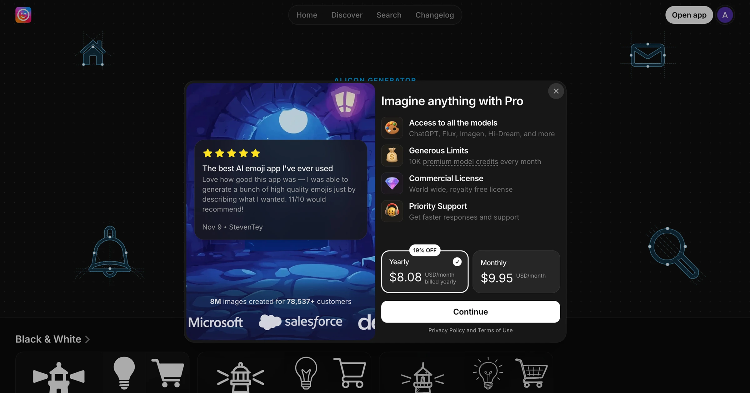 showcase of new pricing sheet