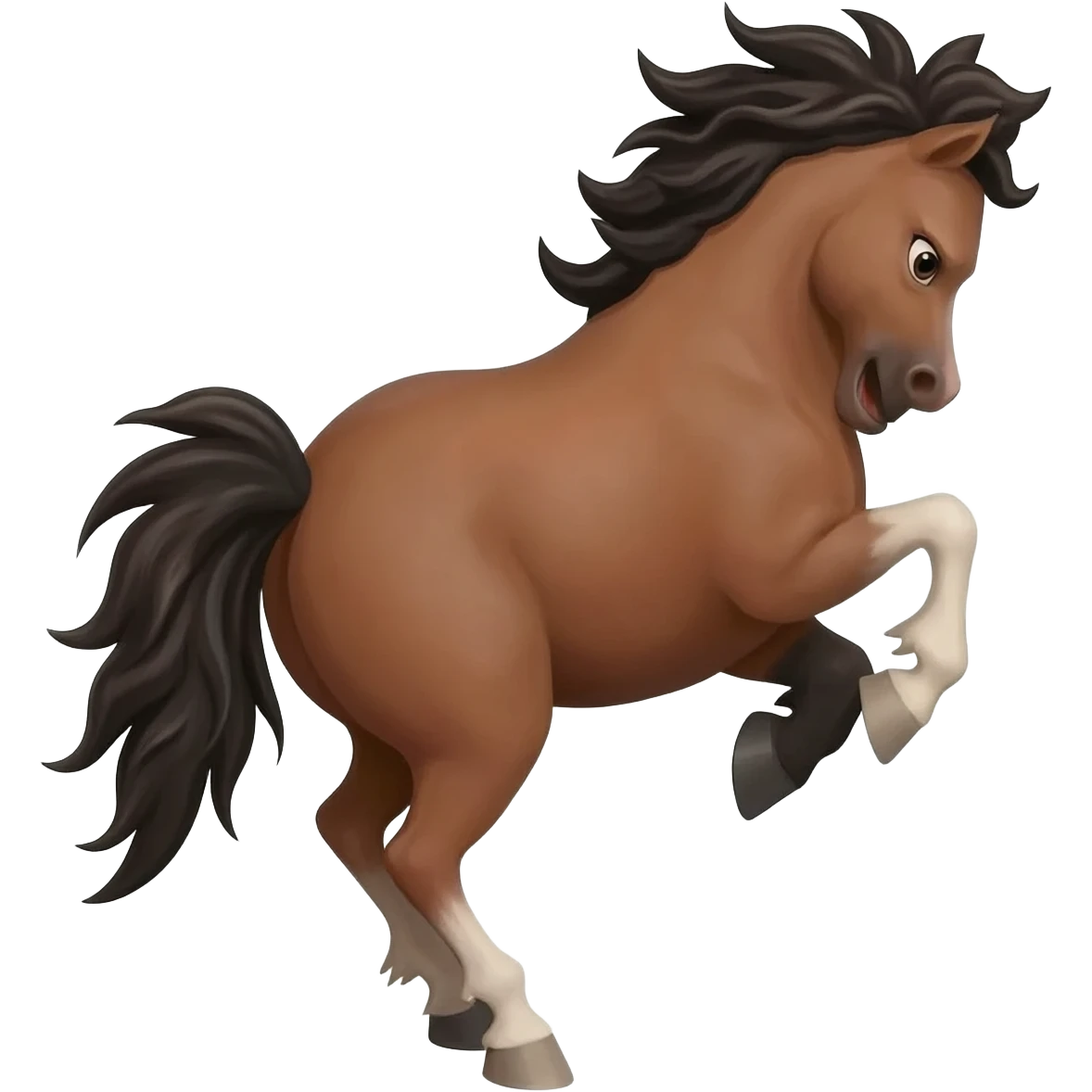 Bucking bronco emoji