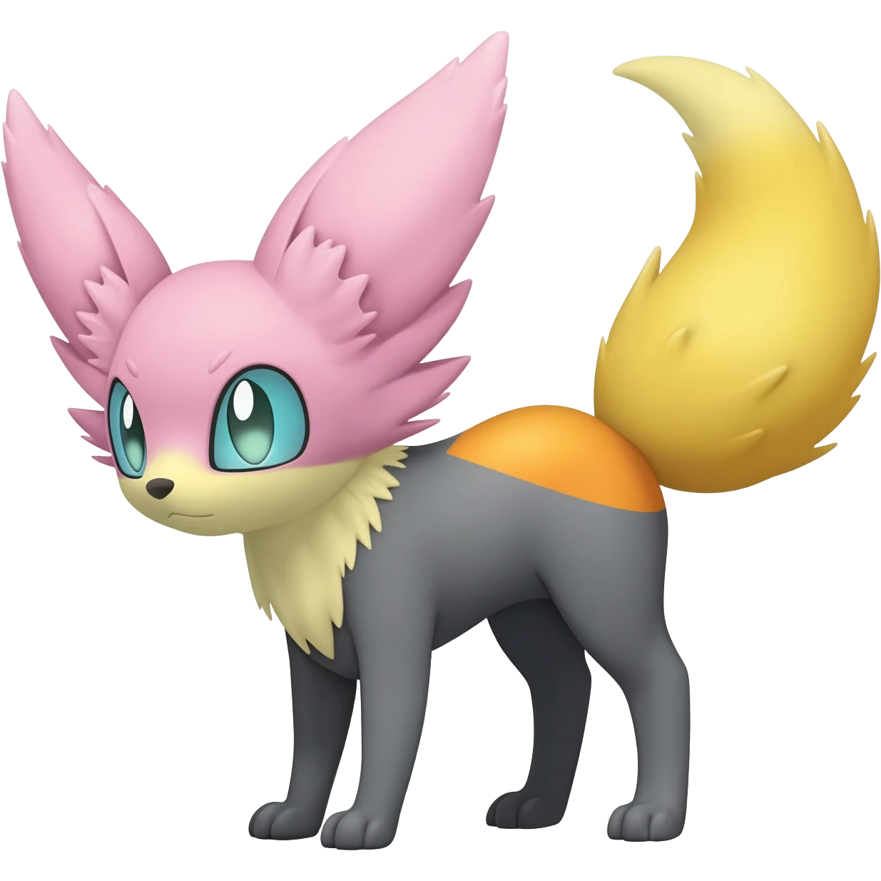 Umbreon-Jolteon-Sylveon-hybrid-animal-Fakémon-Pokémon-fusion emoji