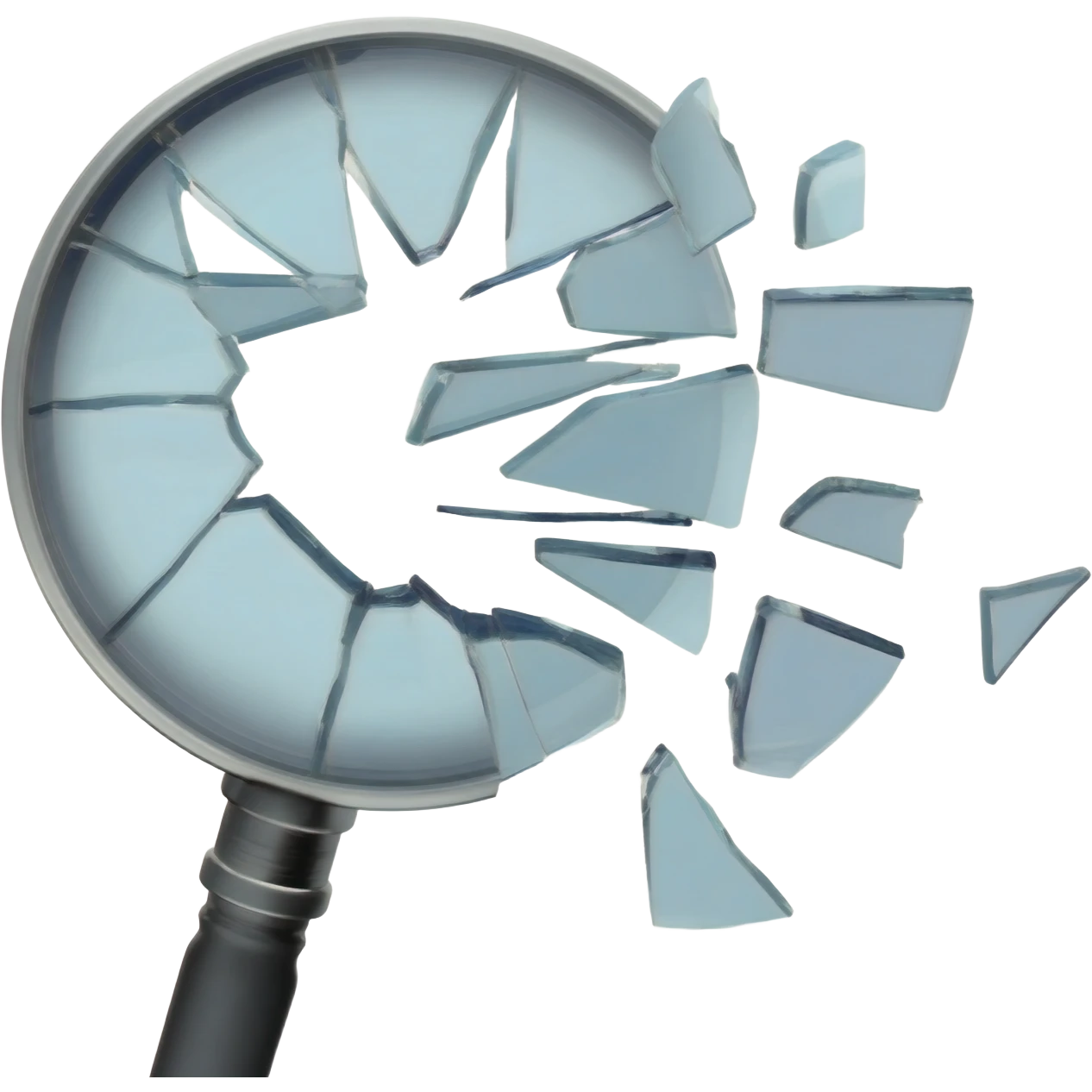 broken magnifying glass emoji