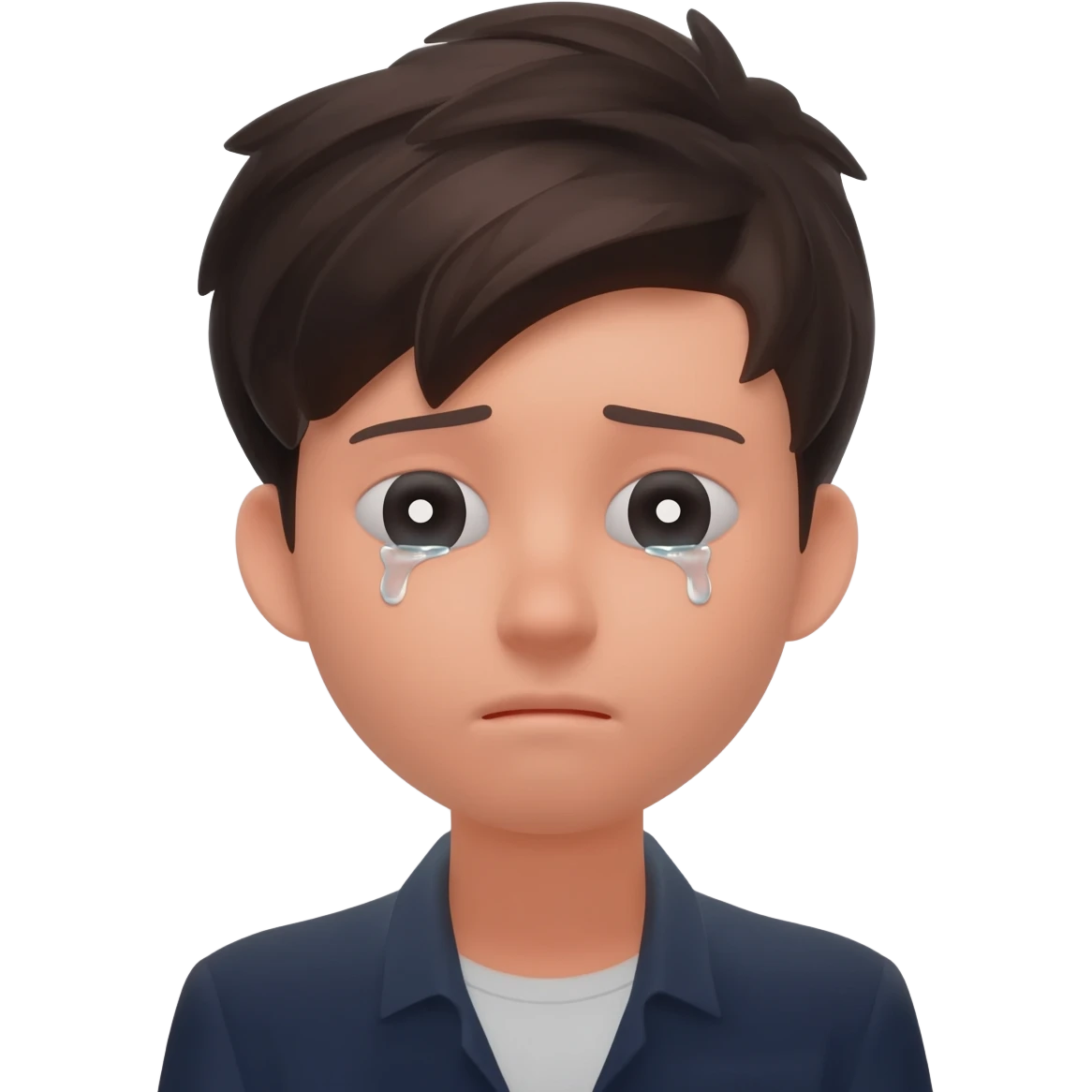 Crying at night emoji