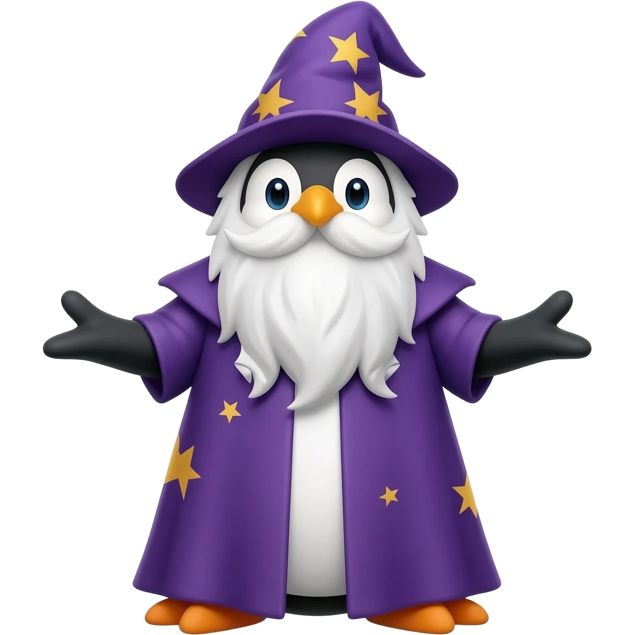Penguin Wizard emoji
