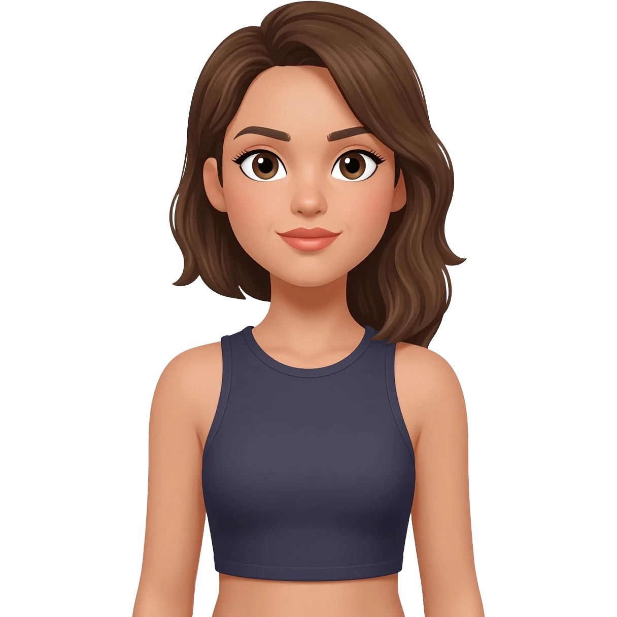 Beautician crop top emoji