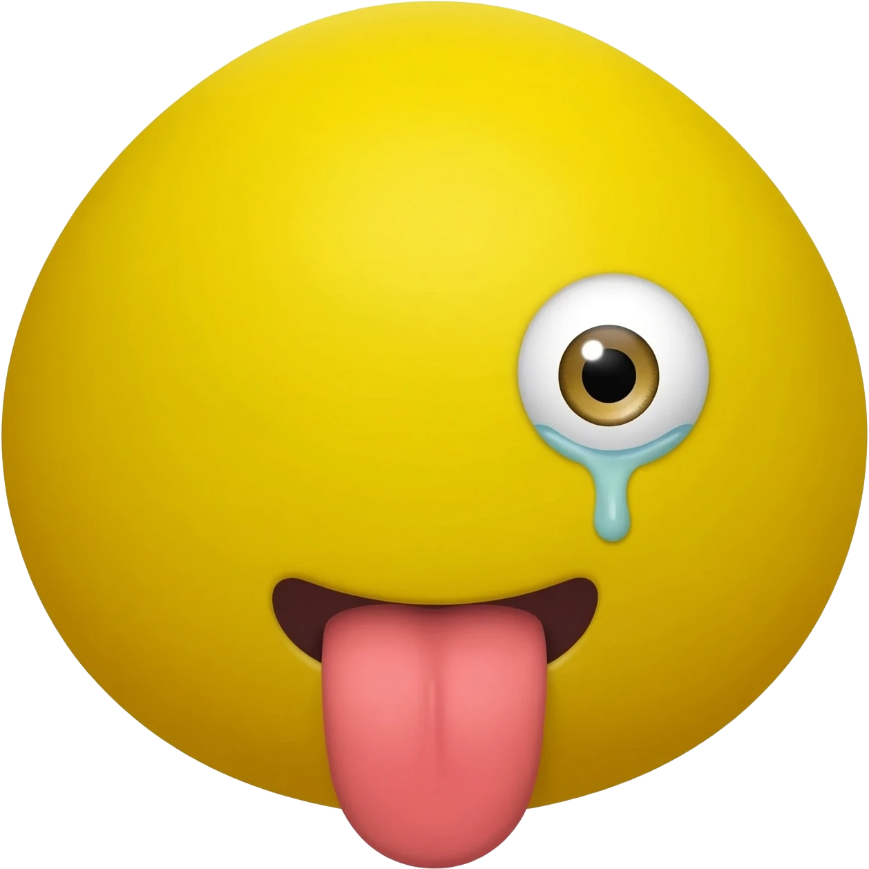 😛🤤👁️ yellow emoji emoji