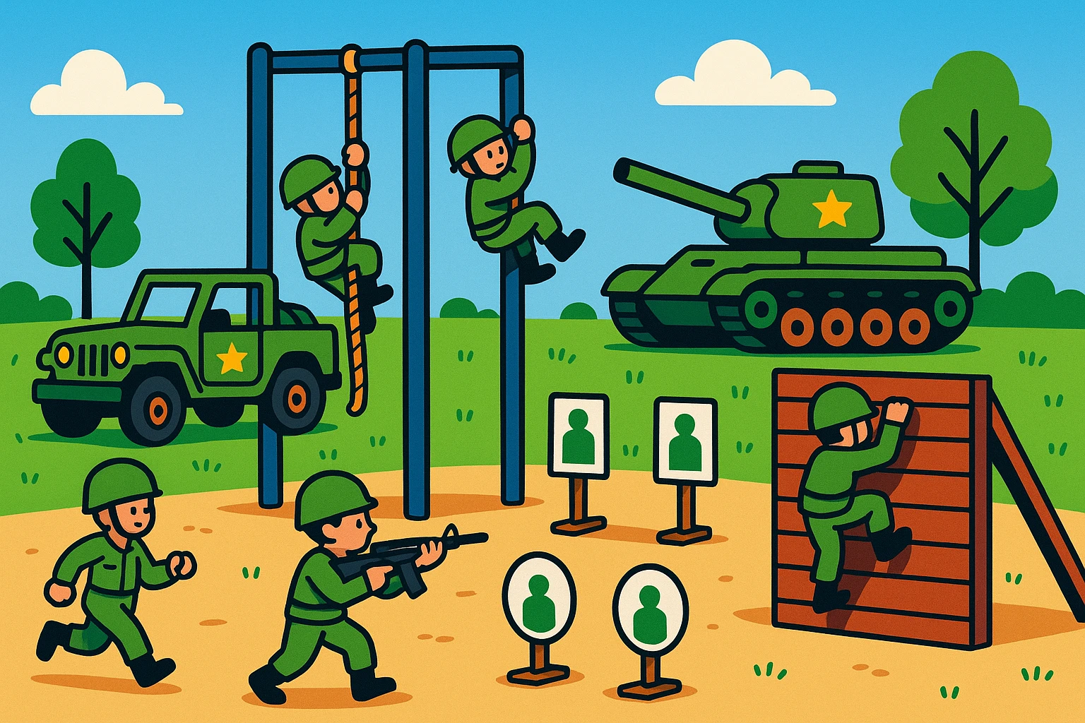 military training ground emoji