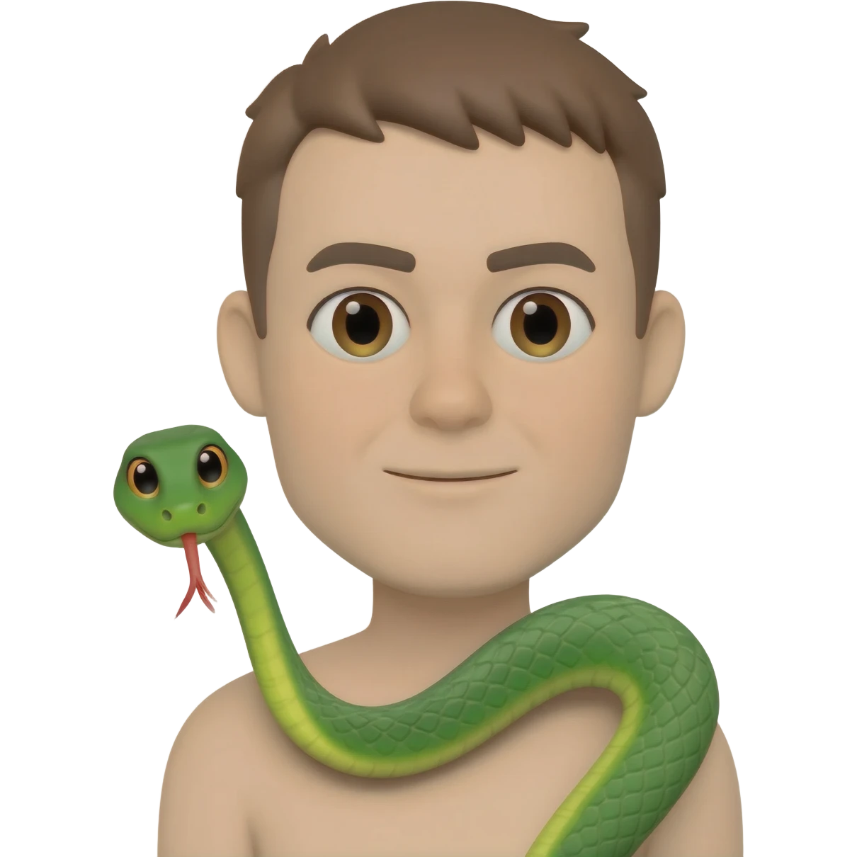 with a snake on a person emoji