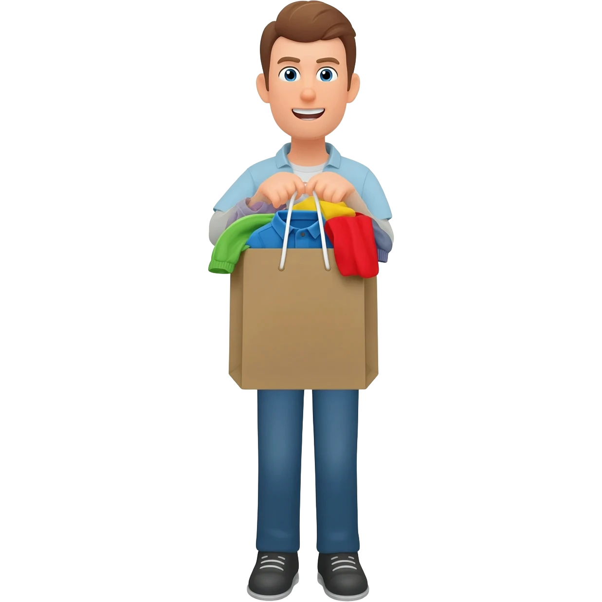 Crea un emoji de comprar ropa emoji