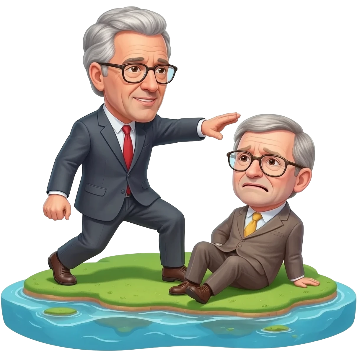 jeffery epstein pushing stephen hawking onto his island but he is not too happy about it emoji