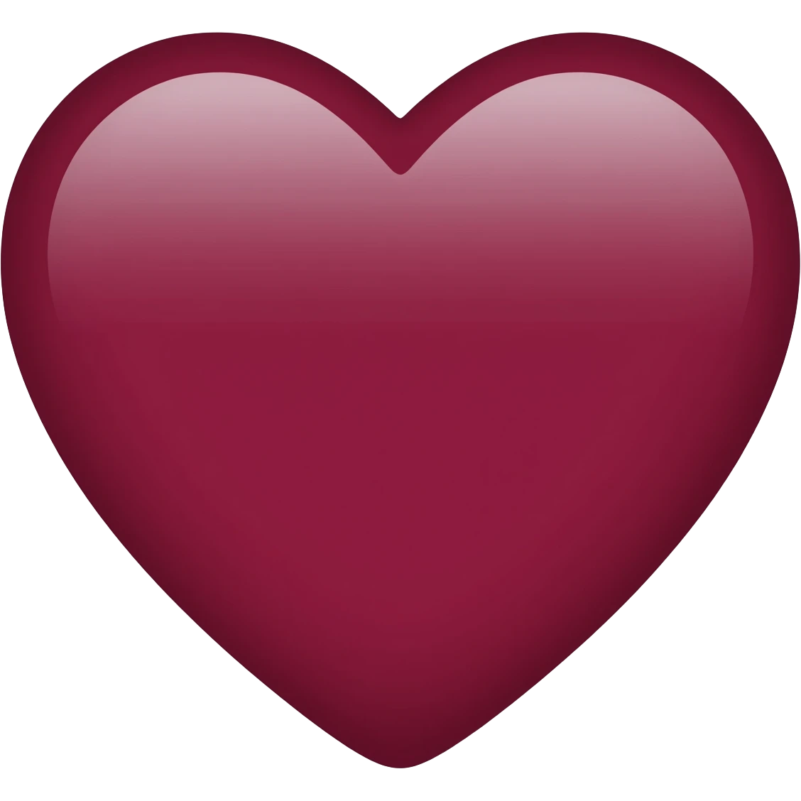 Burgundy heart emoji emoji