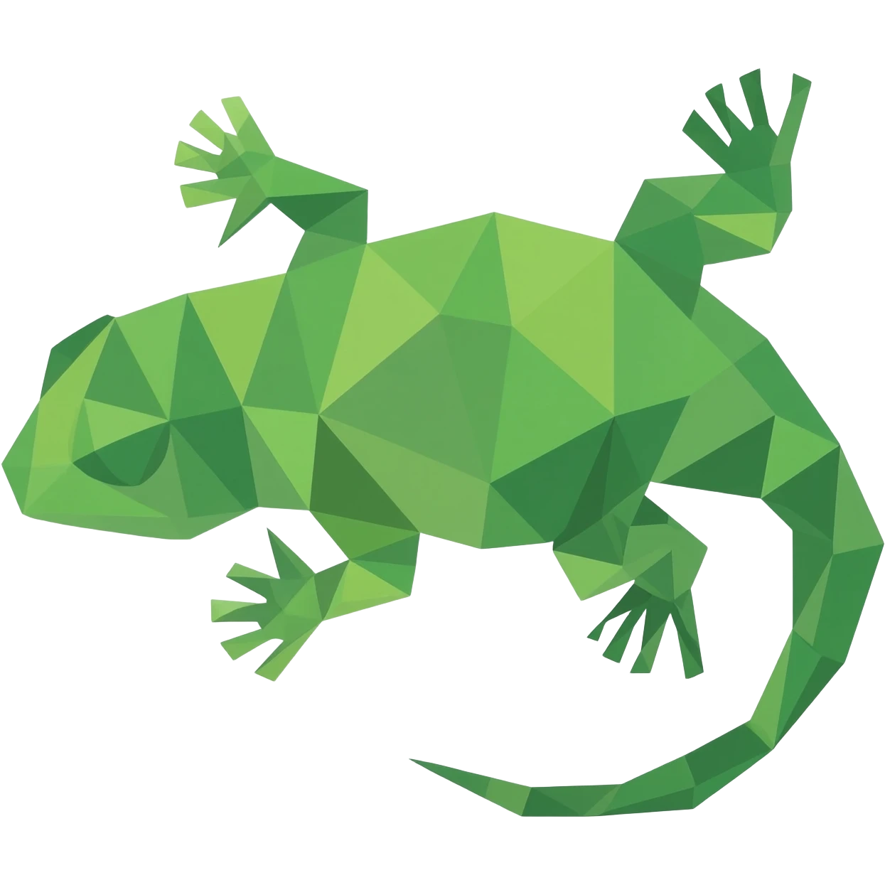 a geometric shape that looks.like a lizard that would interlock with its self emoji