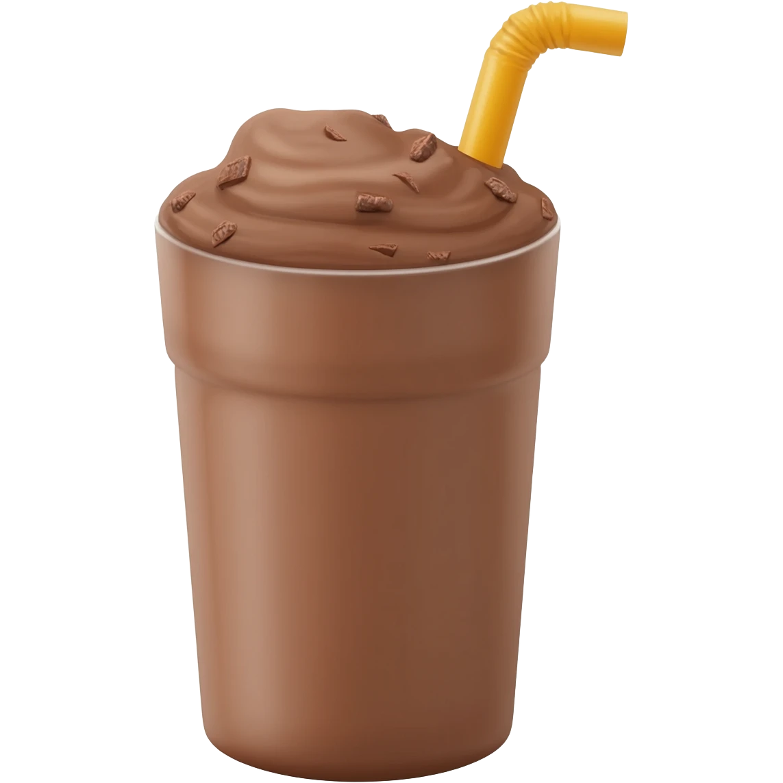 a protein chokolate shake emoji