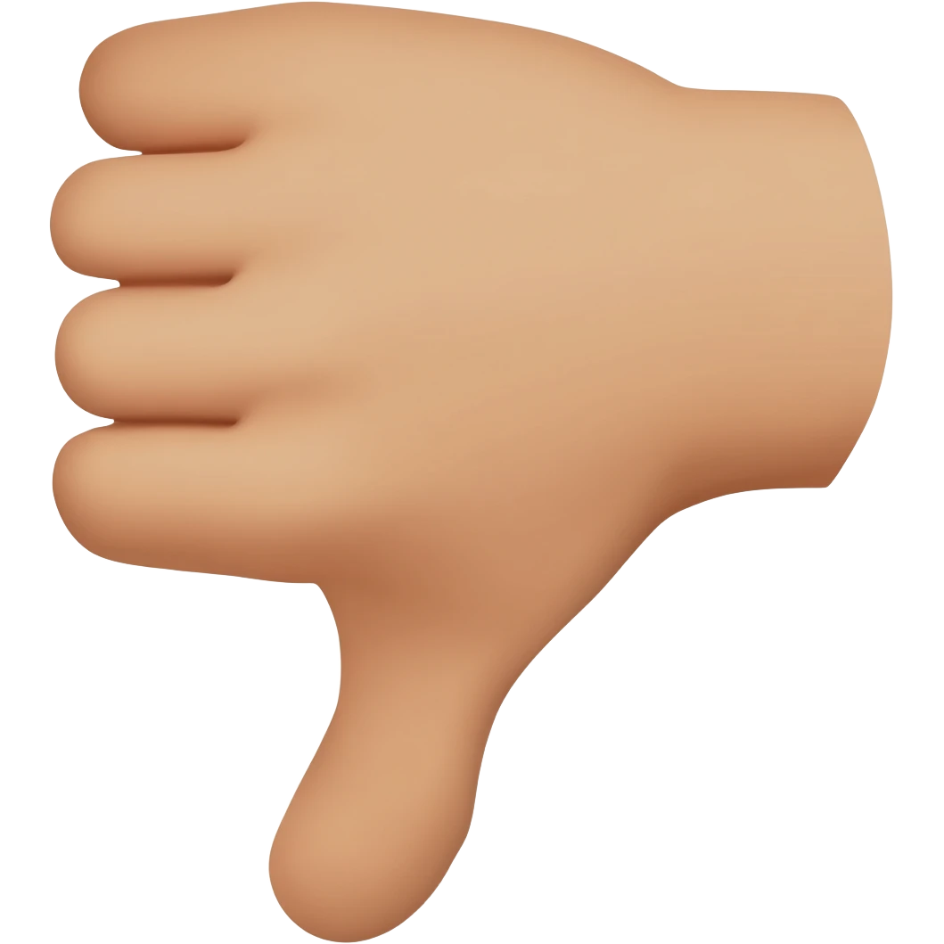 thumbs down emoji