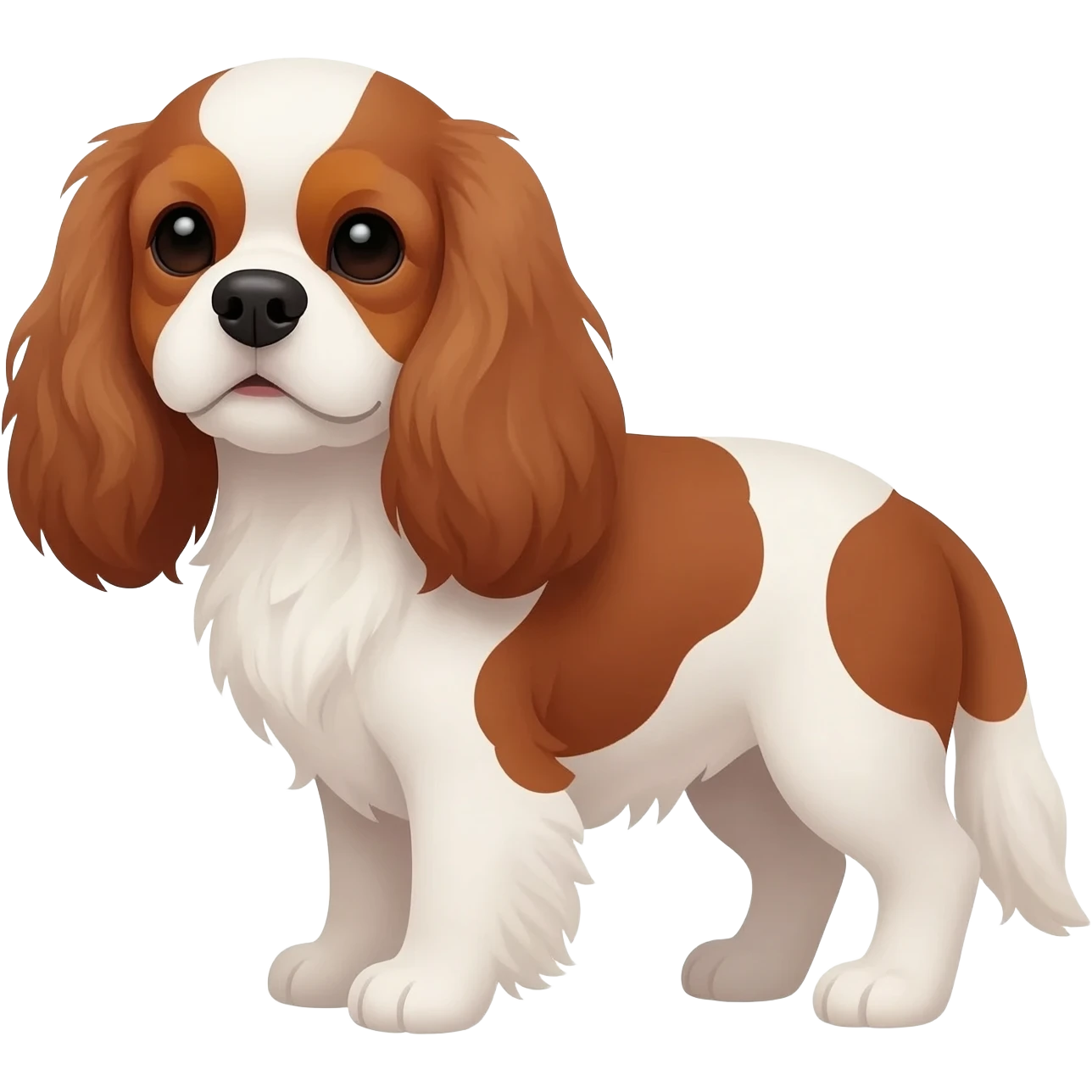 ruby (no white) king charles cavalier emoji