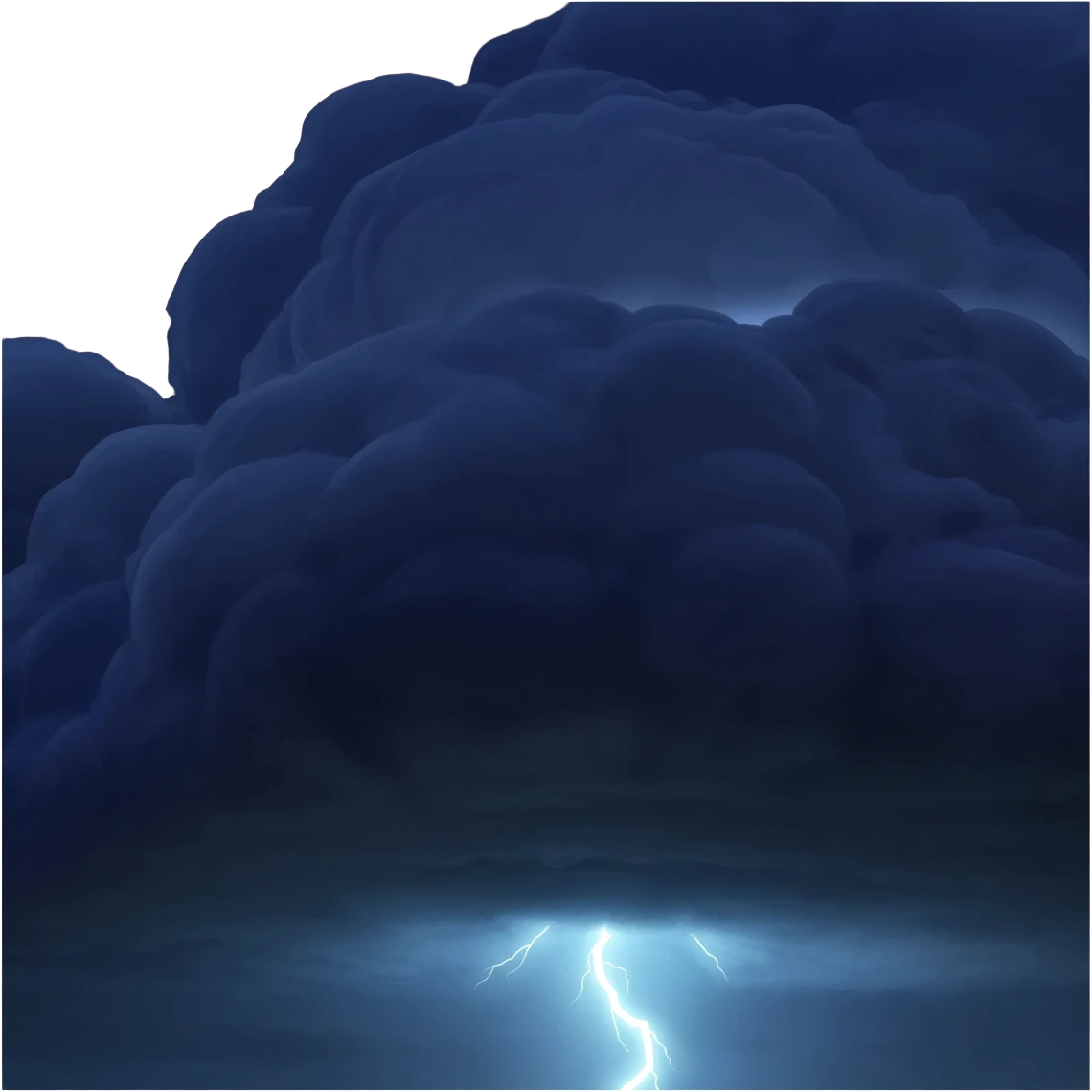 Lightening stormcloud emoji
