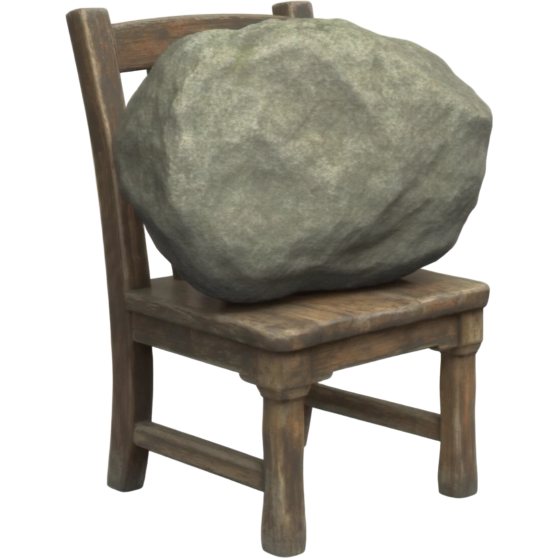 big rock on a chair emoji