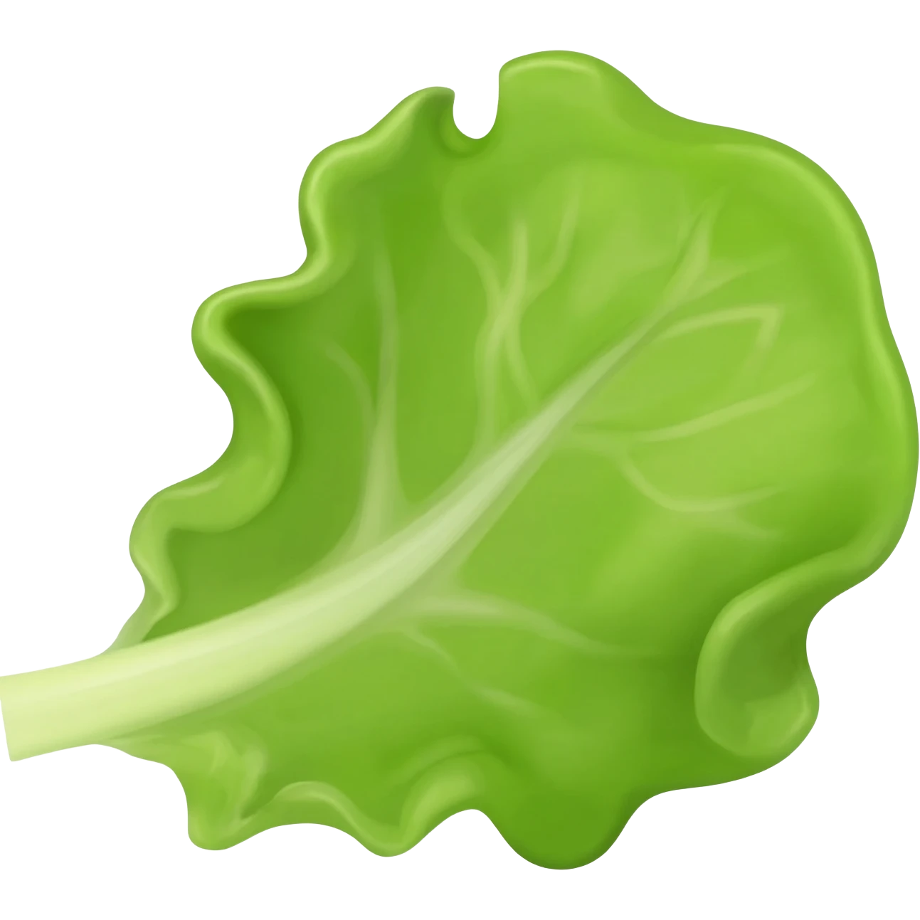 a single leaf of lettuce emoji