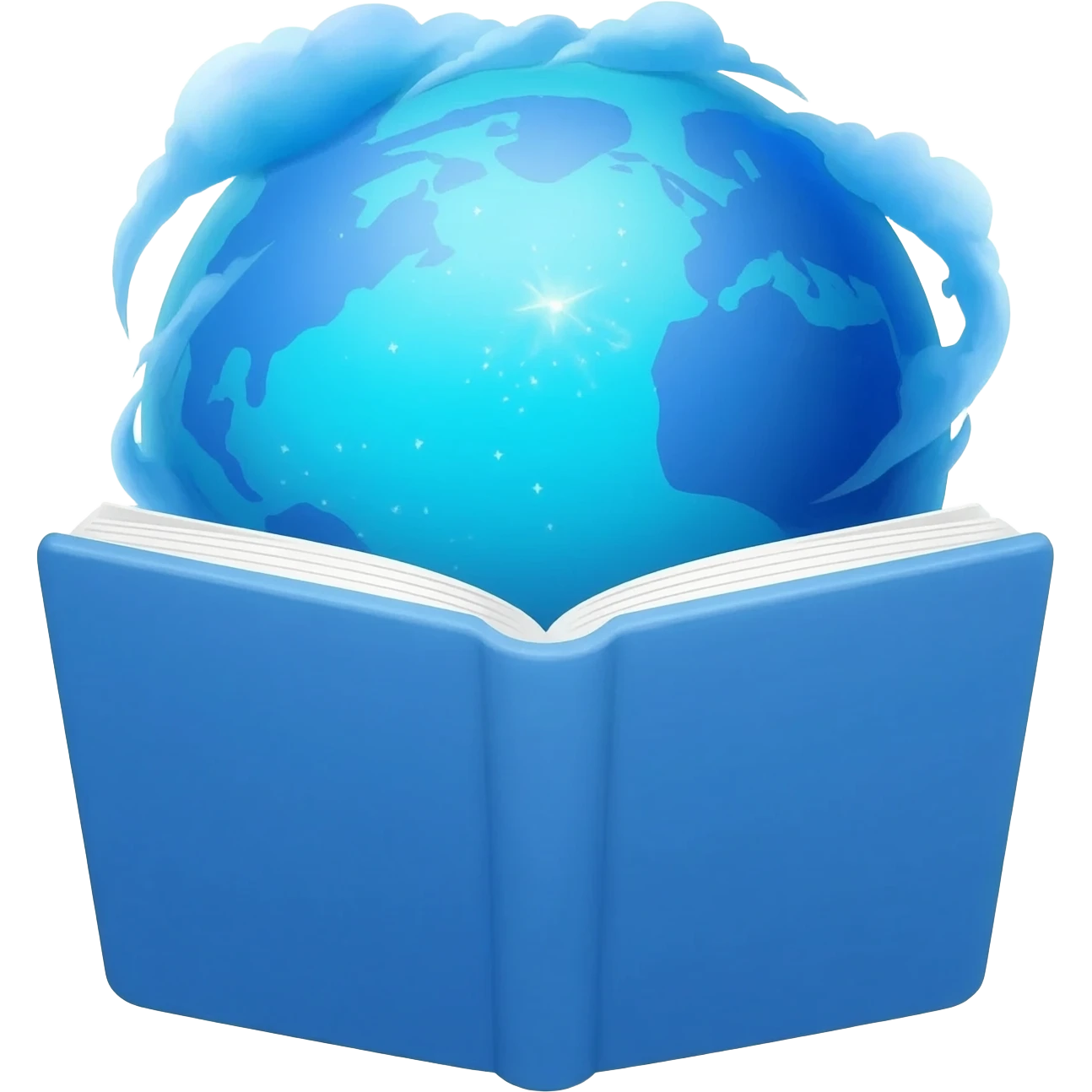 Neptune planet reading a book emoji