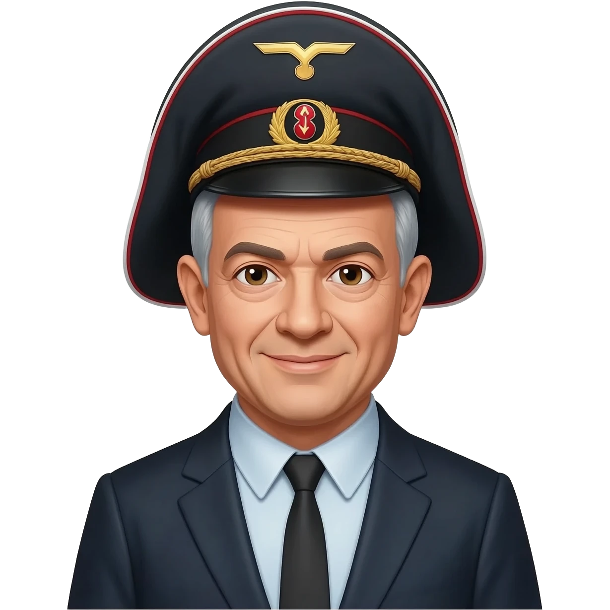 Benyamin Netanyahou with a nazi hat emoji