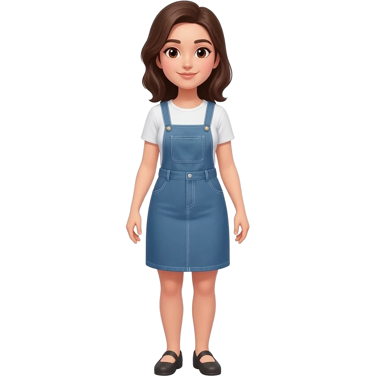 Mujer de 20 años, cuerpo completo. emoji