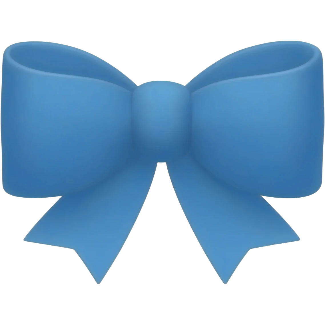 blue bow emoji