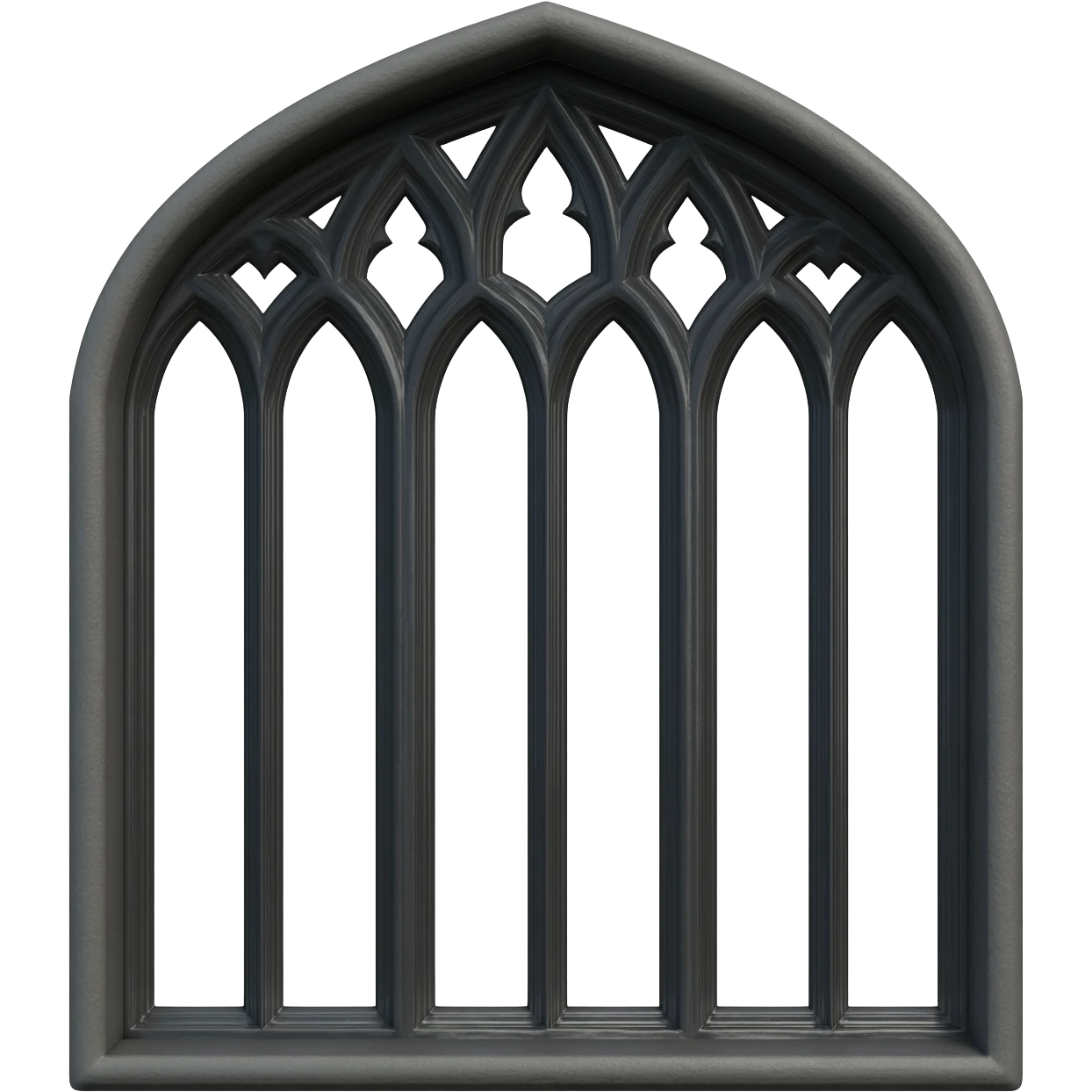 Black gothic window emoji