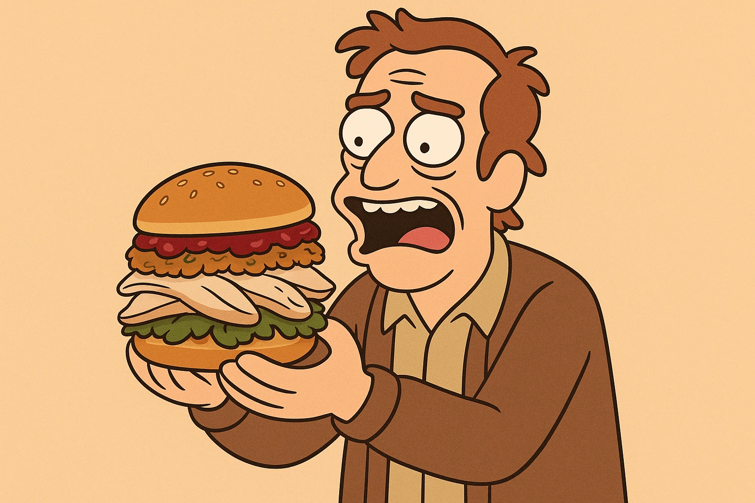 Thanksgiving burger emoji