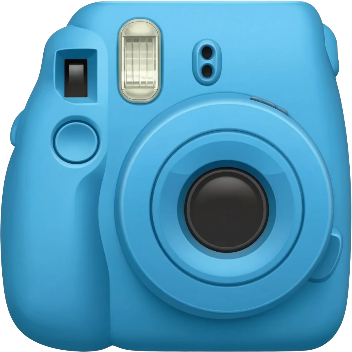 A blue polaroid camra emoji