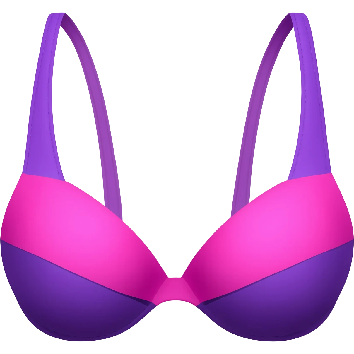 emoji di un bikini rosa e viola emoji