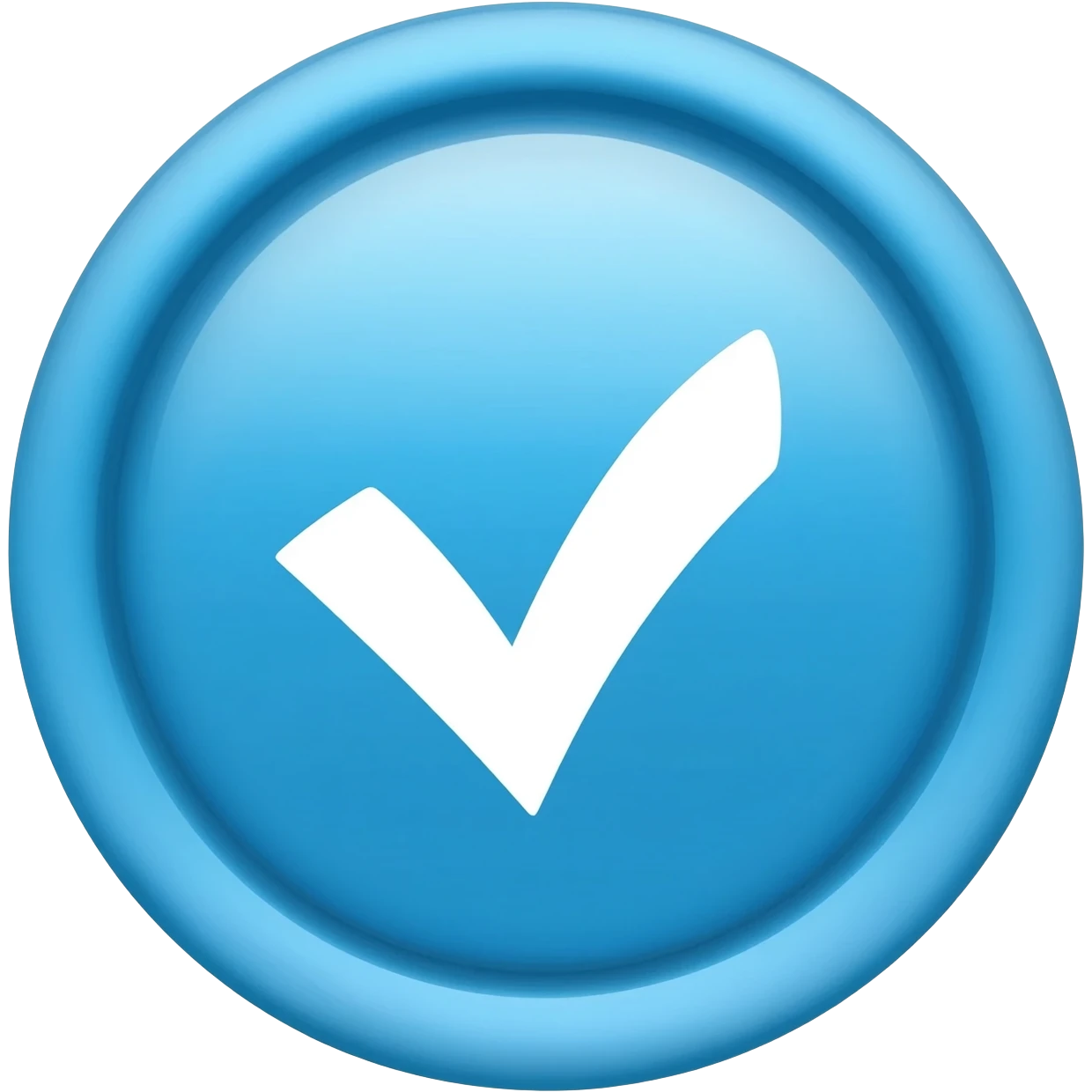 emoji version of the blue verification badge emoji