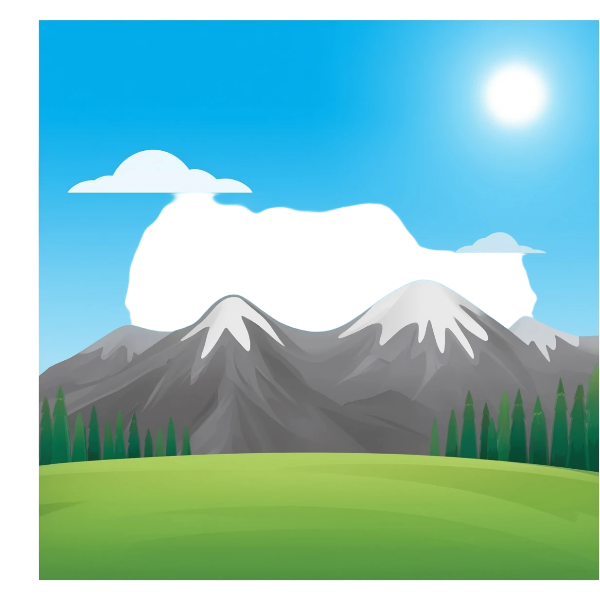 a big Walking Mountain emoji