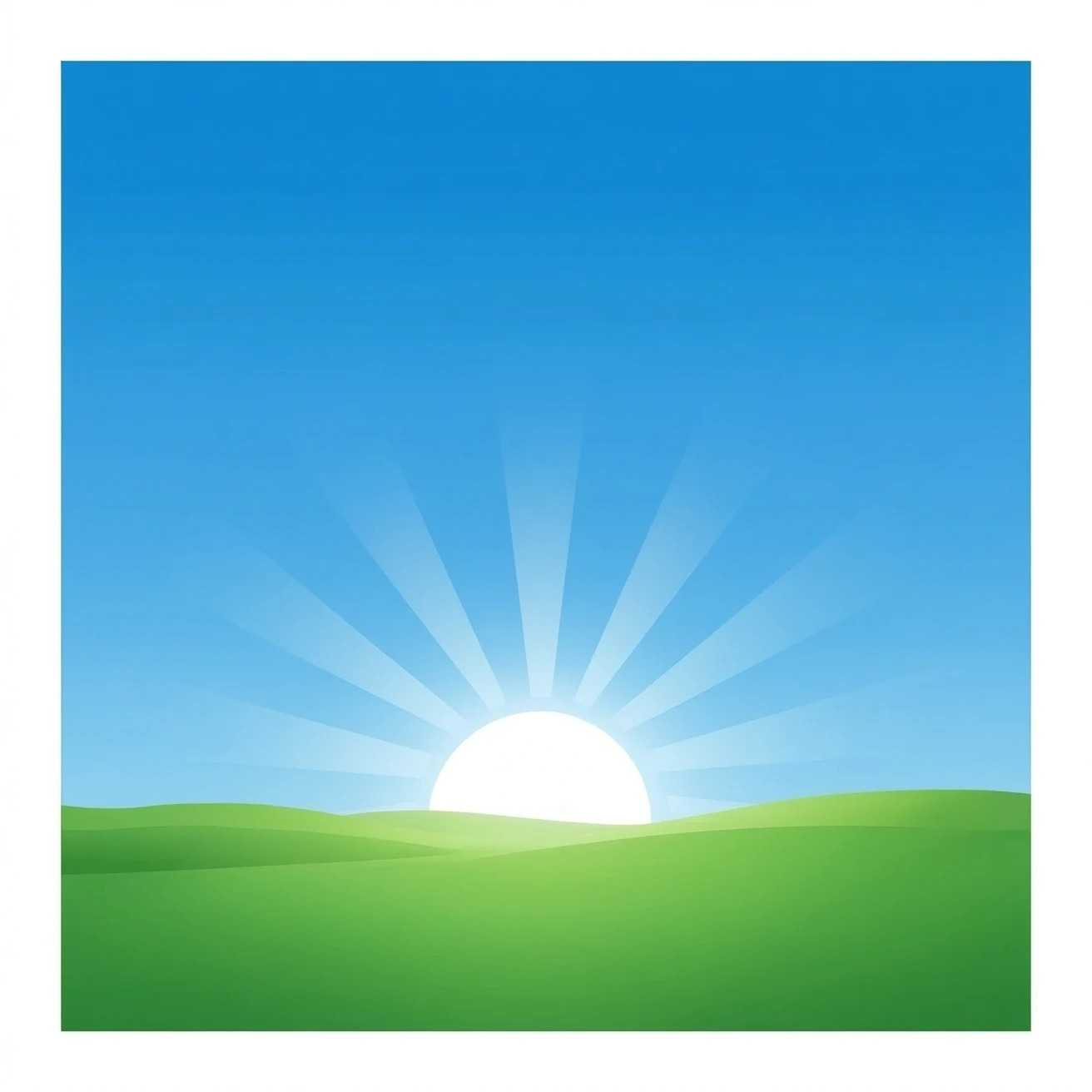 sun rays coming from the center emoji