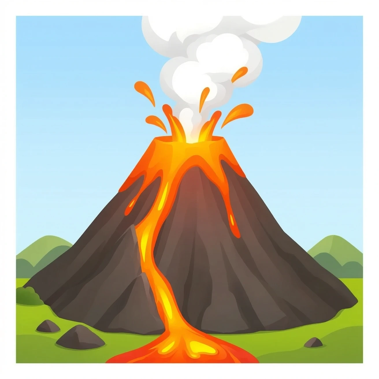 volcano emoji