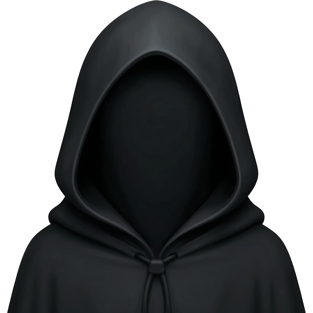 All black reaper no face emoji