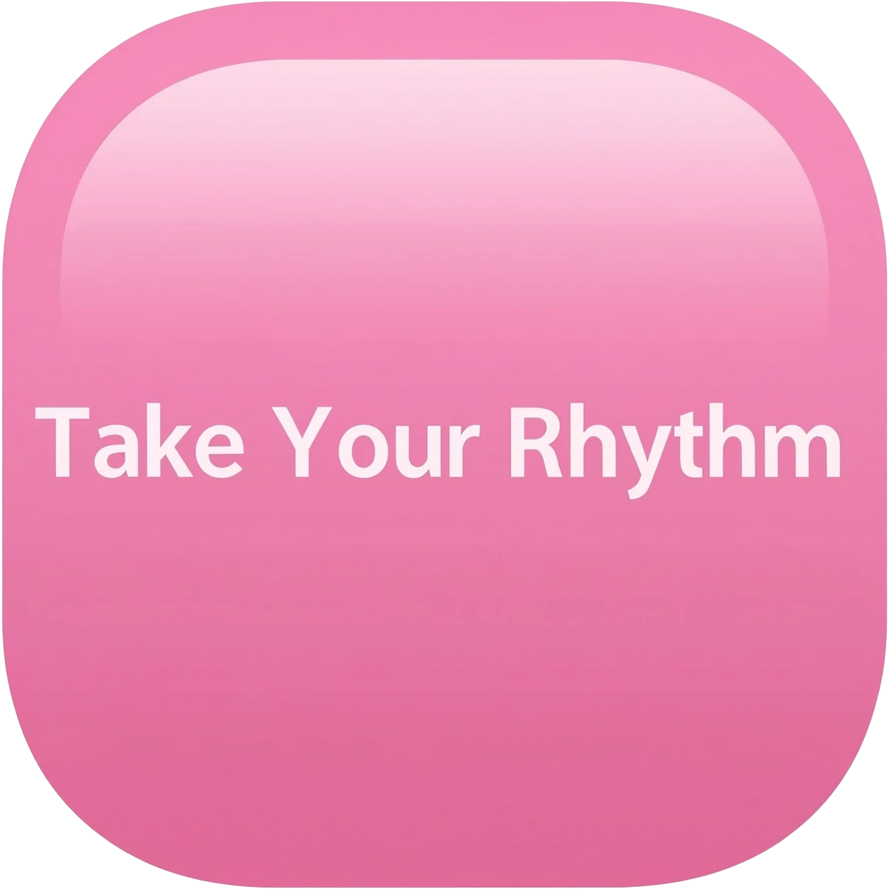 Icône Prendre son rythme. Pink aesthetic emoji