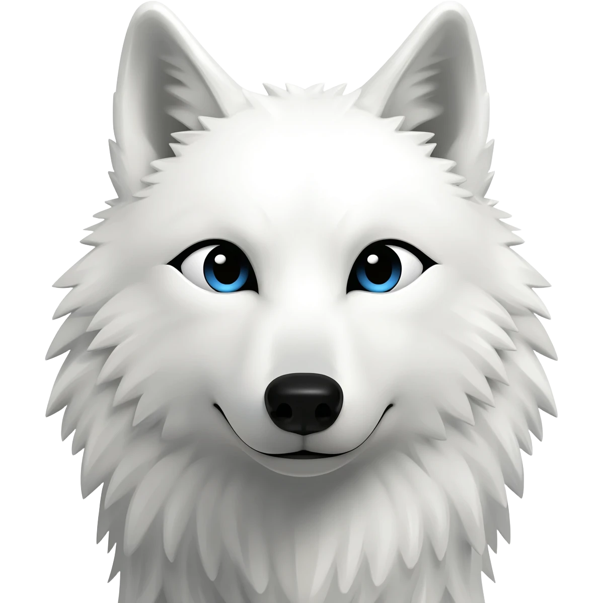 white wolf emoji