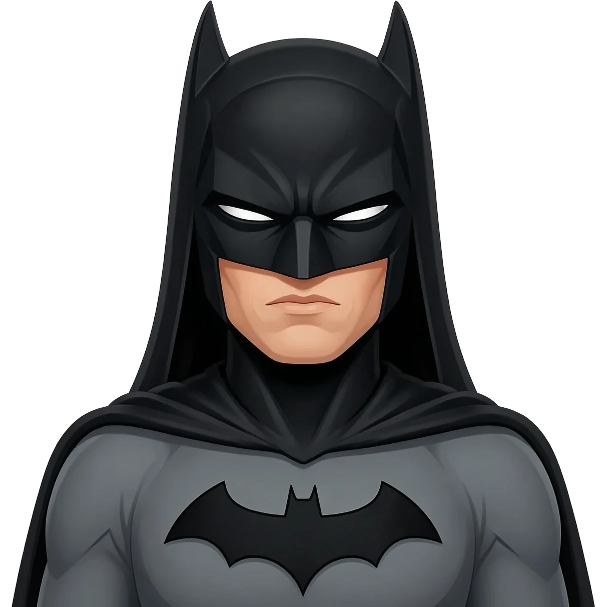 cartoon batman with black widow emoji